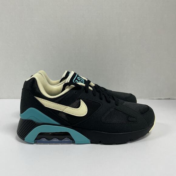 Nike Air Max 180 Black Dusty Cactus FJ9259 001 Size 8 Blue Turquoise Retro Shoes main image 8